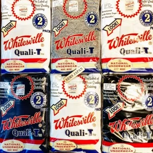 WHITESVILLE 2-PACK T-SHIRT WV73544 White Black Toyo Enterprise MADE IN JAPAN - Picture 1 of 30