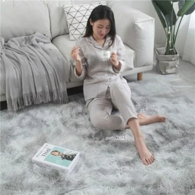 Soft Mat Thick Carpet Living Room Plush Bed Room Fluffy Floor Home Decor Rug - Image 1 of 4