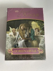 Doreen Virtue Engel Karten Les Anges De L'Amour Französisch 44 Karten und Buch - Neu - Bild 1 von 6