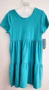 Cat &Jack Responsible Style Girl's Short Sleeve Side Pockets Dress Sz L (10/12) - Picture 1 of 11