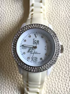 Ice Watch Damen Armbanduhr ST.WS.U.S.09 Weiß Silber mit Swarovski Steinen OVP - Bild 1 von 8