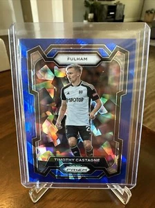 2023/24 PANINI PRIZM EPL TIMOTHY CASTAGNE BLU GHIACCIO PRIZM FULHAM 65/75 #156 - Foto 1 di 3