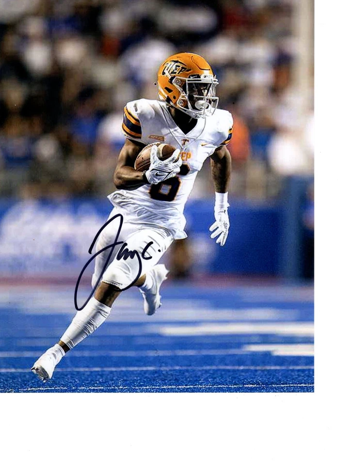 JACOB COWING UTEP MINERS SIGNED 8X10 PHOTO W/COA PROOF - Image 1 of 1
