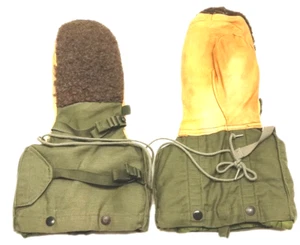 Military Gloves Mittens Size Small Extreme Cold Weather DLA 100-83 Wool Leather - Picture 1 of 13