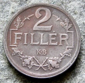 HUNGARY KARL IV 1918 2 FILLER IRON WWI COINAGE km# 519 yes we do combine postage - Picture 1 of 6