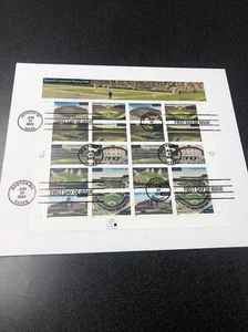 US 3510-19 Legendary Playing Fields Souvenir Page First Day Cover Of 10 , 2001 - Picture 1 of 2