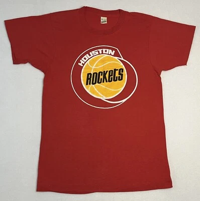 Camiseta Mediana Vintage Houston Rockets Años 90 NBA Puntada Única Foto 1 de 3