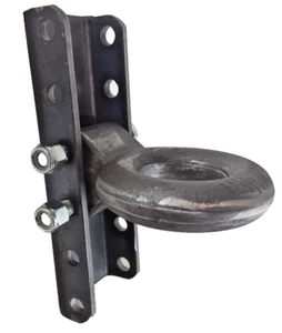 24k LB 5-Position Adjustable 3"ID Lunette Eye Tow Hitch Ring Pintle Hook Coupler - Bild 1 von 9