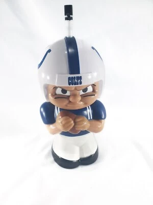 NFL Indianapolis Colts Botella de Agua Personaje de Fútbol Americano con Pajita 16 OZ Libre de BPA Foto 1 de 4