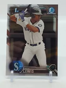KYLE LEWIS ⚾️ 2016 Bowman Chrome Draft 1st card RC SEATTLE MARINERS rookie 🔥 - Picture 1 of 10