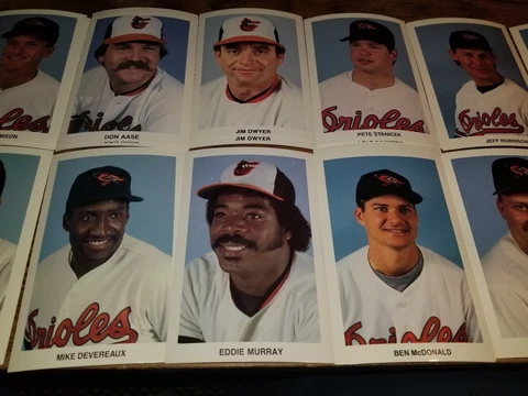 Baltimore Orioles Orioles Fan Fest team issued photo card postcard Past Players Cover