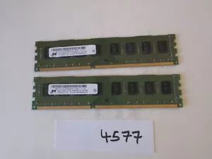 Micron 2x2Gb=4Gb PC3-10600 1333Mhz DDR3 Desktop Memory RAM (4577) - Picture 1 of 2