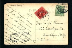 #737 Germany 1914 to Brooklyn U.S. Postage Due 2 cents Stamp Tied - Picture 1 of 2