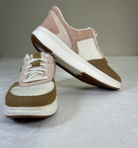 Women's Kizik Brisbane Sneaker Shoes WHERAL070-01D Pink Brown Ivory 10.5 Charity - Picture 1 of 13