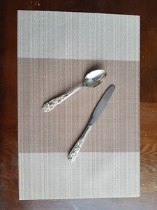 Brand New Pack Of 6 Wise Rise Table Placemat In Brown Multi(Cream) Colour - Picture 1 of 6