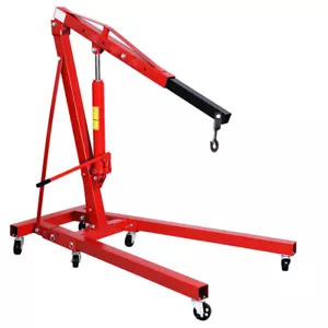 Engine Crane Stand Hoist Workshop Lift Jack Wheels Hydraulic Manual Shop Crane - Picture 1 of 12