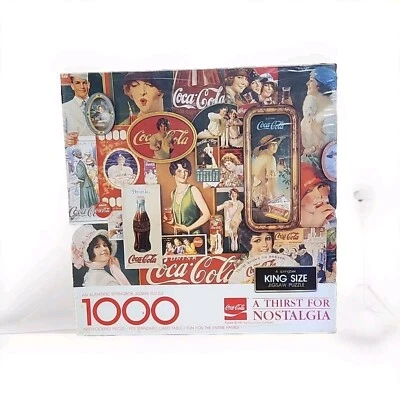 Coca Cola 1982 “A Thirst For Nostalgia" Springbok King Size 1000 pc Puzzle NEW - Image 1 of 4