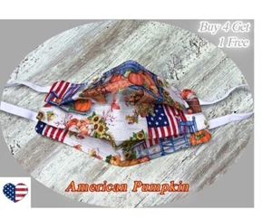 Handmade FACE MASK*Quilted Filter*Nose Wire USA*Winter Snow Wild Horses/Chickens - Picture 1 of 10