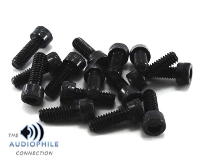 AFTERMARKET OLD SCHOOL ROCKFORD FOSGATE AMPLIFIER BLACK END CAP SET SCREWS