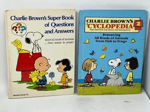 Charlie Brown's Super Book Of Questions  (1st Ed., 1976) & Encyclopedia Volume 2 - Picture 1 of 11