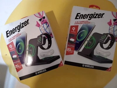 Un par de estaciones de carga inalámbrica Energizer 3 en 1 nuevas y selladas Foto 1 de 4