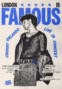 JOHNNY ORLANDO London Is Famous 2025 Tour LONDON The Garage Poster Wall Decor - Picture 1 of 4