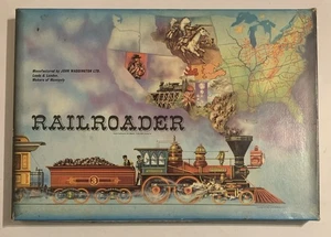 Railroader Wild West Train Build Brettspiel 1963 Waddingtons 100% vollständig sehr guter Zustand - Bild 1 von 6