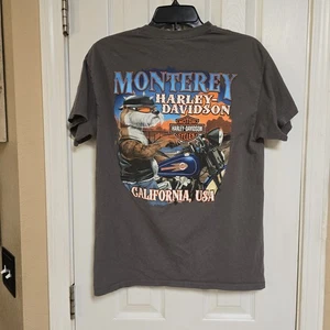Harley Davidson T-Shirt Monterey California schwarz Gr. M Otter Graphic  - Bild 1 von 7