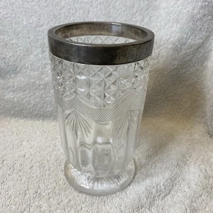 Horace Woodward & Co Sterling Silber gepunzt & Glas 1898 antike Gravur - Bild 1 von 23