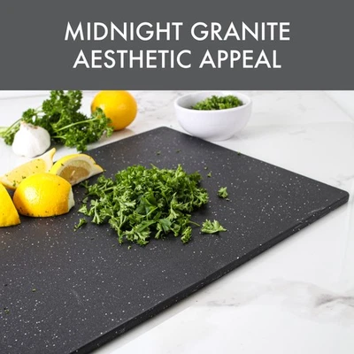 Tabla de cortar Dexas 12 x 16 poli granito en acabado granito medianoche nuevas actualizaciones Foto 1 de 4