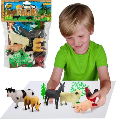 Jumbo Playset - Farm Animals from . Large Animal Figures Toy Set. Bag - Image 1 of 4
