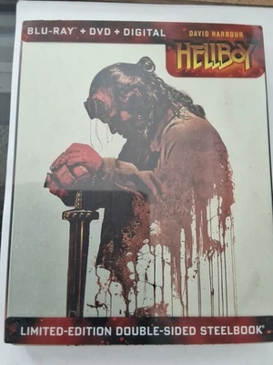 HELLBOY  (Blu-ray + DVD) LIMITED-EDITION DOUBLE-SIDED STEELBOOK  FREE SHIP - Image 1 of 3