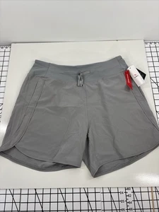 Baleaf Womens Pull On Elastic Waist Athletic Gray Running Shorts Size Large - Picture 1 of 9