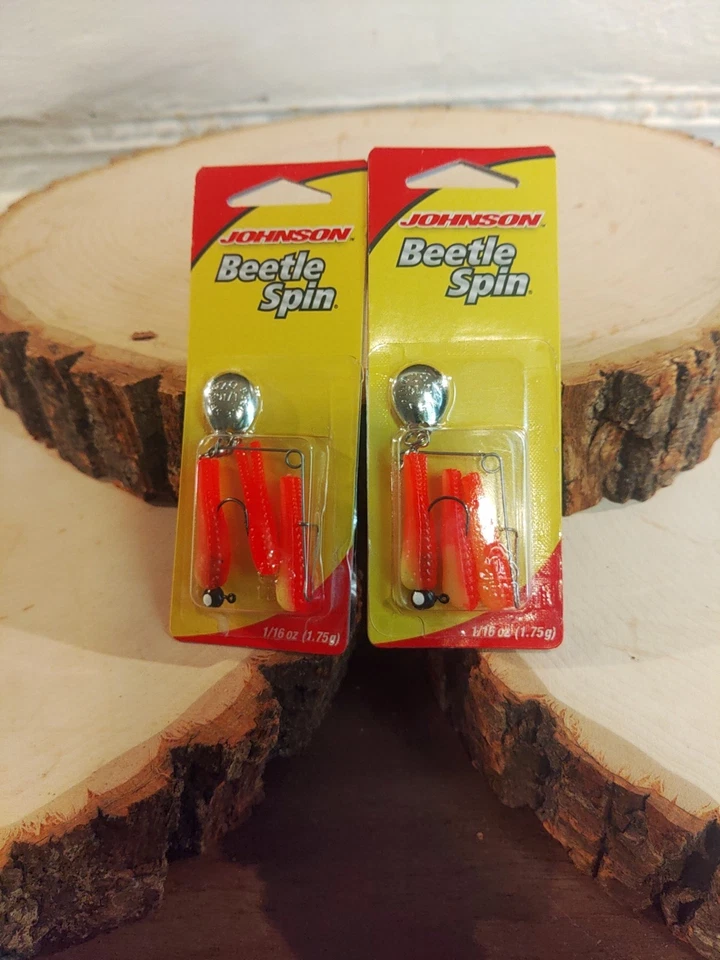 Combo de plantilla giratoria Johnson Beetle 1/16 OZ amarillo y naranja paquete de 2  Foto 1 de 4