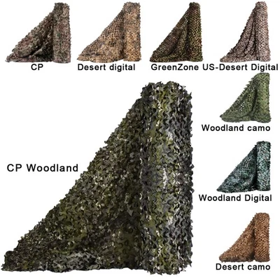 Camo Netting, Camouflage Net Blinds Great for Sunshade Camping Shooting Hunting - Image 1 of 4