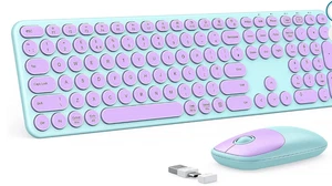 Seenda Wireless Keyboard and Mouse Set USB A and USB C Receiver for Windows, Mac - Picture 1 of 7