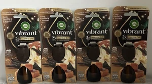 (4) Air Wick VIBRANTE diffusore di nebulizzazione essenziale ricarica olio VANIGLIA ACCOGLIENTE E CARAMELLO - Foto 1 di 1
