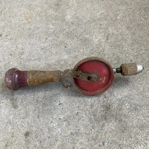 Antike Stanley Handbohrmaschine USA No.1220 Defiance Doppelritzel #1131L32 - Bild 1 von 4