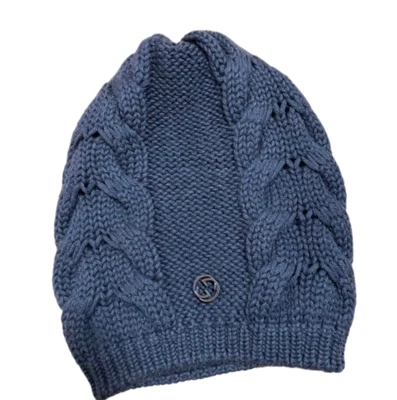 Gorro tejido con cable GUCCI 100 % lana azul entrelazado talla G: L Foto 1 de 4