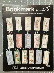 Bookmark Mania V 16 Designs Cross Stitch Patterns Jeanette Crews Designs - Picture 1 of 6