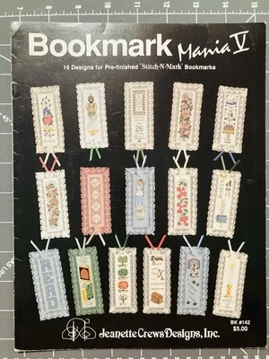 Bookmark Mania V 16 Designs Cross Stitch Patterns Jeanette Crews Designs - Image 1 of 4