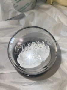 Nikon Nikkor Nippon Kogaku étui pour objectif en plastique transparent à bulles rigides 3-3/4” de haut comme neuf - Photo 1/7