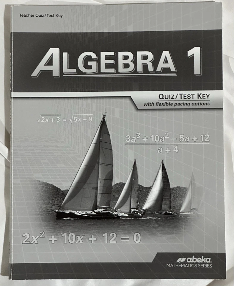Abeka Algebra 1 Quiz/Test Key Teacher Edition - Image 1 of 1