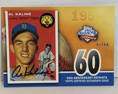 2011 TOPPS DIAMOND ANNIVERSARY AUTOGRAPHS  AL KALINE AUTO /60 AU - ON CARD - Image 1 of 4