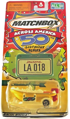 Matchbox Across America 50th ~ LA Raft Boat w/Trailer 018 - Image 1 of 4