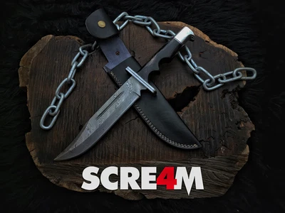 Faca Scream 4 réplica Damasco | Faca Scre4m Hero Ghostface (versão Damasco) - Imagem 1 de 4