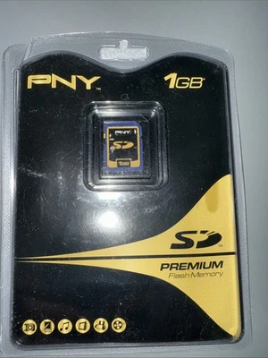 PNY 1GB SD Premium Flash Memory Card-P-SDG1GB-FS- - Image 1 of 2