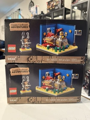 LEGO®IDEAS 40533 COSMIC CARDBOARD ADVENTURES RETIRED FREESHIP LOT OF 2 BOX WEAR  - Image 1 of 2