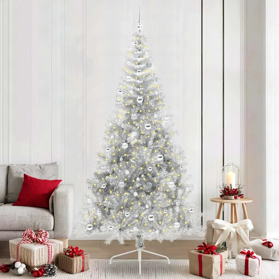 Albero di Natale artificiale con luci integrate PVC e Acciaio esterno vidaXL - Immagine 1 di 4