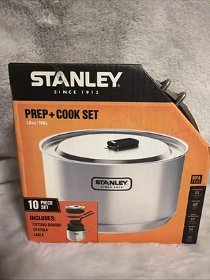 Stanley Adventure Series 10 Piece Stainless Prep Cook Set New Camping Hunting - Image 1 of 4